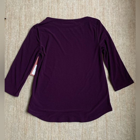 Love Scarlett Blouse Purple Rhinestone Top Size Small Career Workwear Going Out - Picture 5 of 9